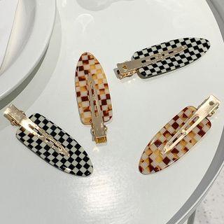 Checkered Hair Clip