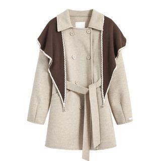 Ruffled Double-breasted Jacket
