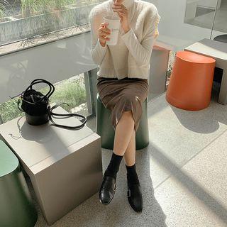 Buckled Pleather Penny Loafers