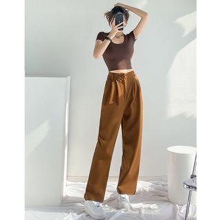 High-waist Wide-leg Dress Pants In 6 Colors