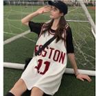 Set: Short-sleeve T-shirt + Lettering Tank Top