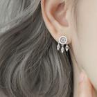 Dream Catcher Stud Earring 1 Pair - Silver - One Size