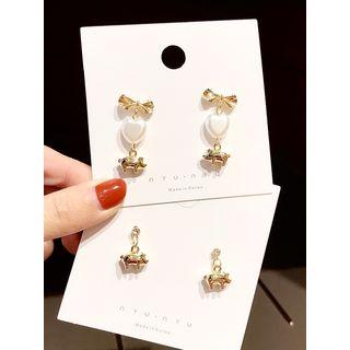 925 Sterling Silver Piggy Drop Earring