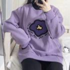 Printed Sweatshirt Purple - One Size