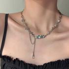 Moonstone Thorn Alloy Necklace
