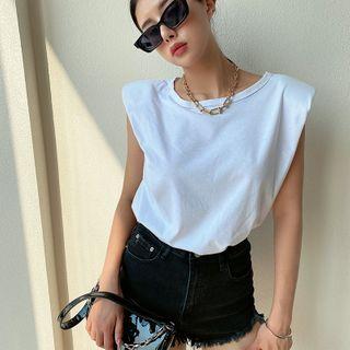Padded Sleeveless T-shirt
