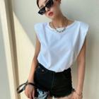Padded Sleeveless T-shirt