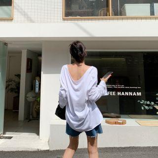Long-sleeve Boxy Cotton T-shirt