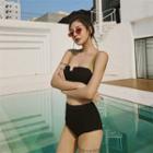 Set: Contrast Strap Bimini Top + Bottom