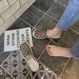 Mesh Panel Flat Mules