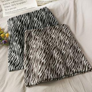 Zebra-print Mini Skirt