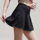High-waist A-line Mini Sports Skirt
