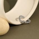 Twisted Open Ring 1 Piece - Silver - No. 14