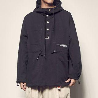 Couple Matching Hooded Overhead Jacket