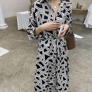 Print Midi Shirtdress