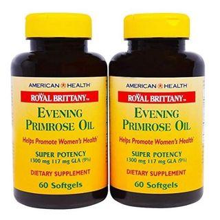 American Health - Royal Brittany Evening Primrose Oil 1300mg, 60+60 Softgels 60+60 Softgels