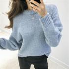 Drop-shoulder Alpaca Blend Sweater