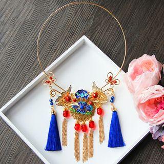 Tasseled Wedding Necklace