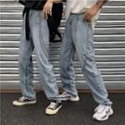 Couple Matching High-waist Wide-leg Jeans