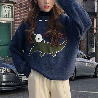 Crocodile Pattern Sweater