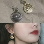 Non-matching Alloy Sun Dangle Earring 1 Pair - Earrings - A30a - Gold & Silver - One Size