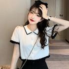 Short-sleeve Button-up Top / Skirt