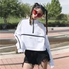 Half-zip High-neck Sweatshirt