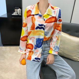 Printed Shirt Shirt - Multicolor - One Size