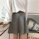 Plain Mini Knit Skirt
