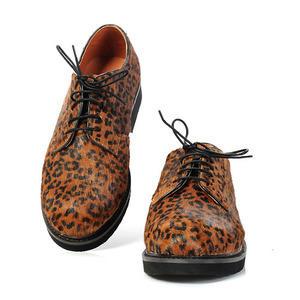 Leopard Print Oxford Shoes