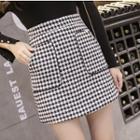 Print Mini A-line Skirt