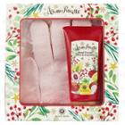 House Of Rose - Aroma Rucette Set: Hand Cream (litchi And Grapefruit) + Silk Gloves 2 Pcs