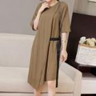 Short-sleeve Asymmetrical T-shirt Dress