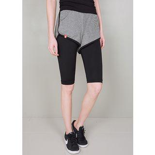 Inset Shorts Crop Training Leggings