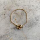 Hoop Chain Bracelet Gold - One Size