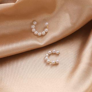Pearl Stud Earring As Shown In Figure - One Size