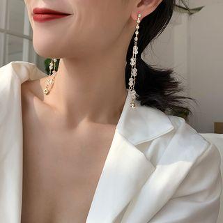 Rhinestone Drop Earring A08-62 - One Size