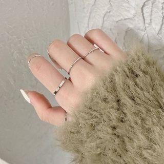 Set Of 10: Alloy Ring (assorted Designs)
