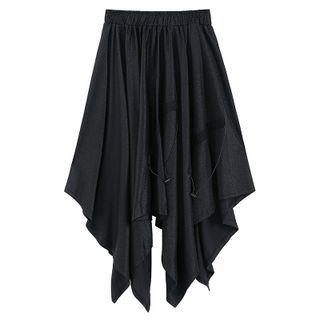 Asymmetcal A-line Skirt Black - One Size