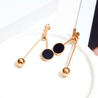 Drop Necklace 566 - Rose Gold - One Size