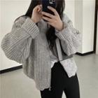 Knitted Cardigan With Zip