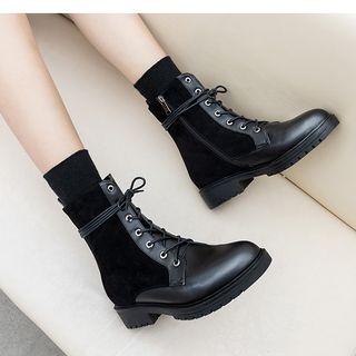 Lace-up Short Boots / Over-the-knee Boots