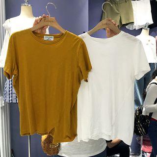 Asymmetrical Short-sleeve T-shirt