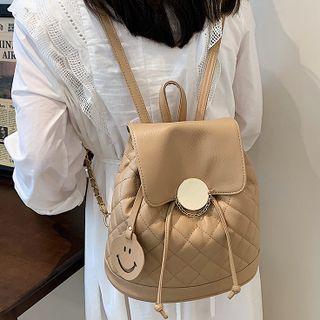 Plain Quilted Backpack