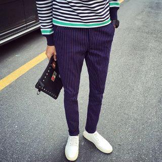 Straight Fit Striped Pants