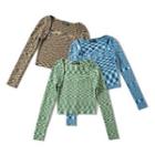 Set: Melange Knit Camisole Top + Shrug