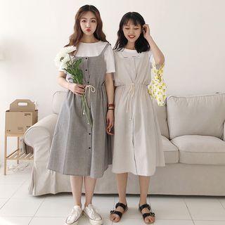 High-waist Jumper Dress