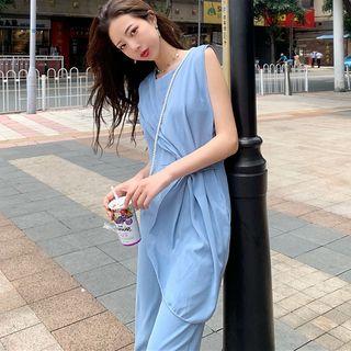 Sleeveless Asymmetric Jumpsuit