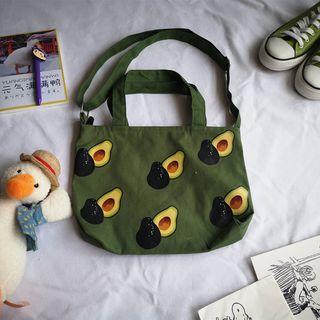 Avocado Print Crossbody Bag Avocado Green - One Size