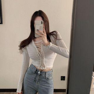 Braided Knit Top